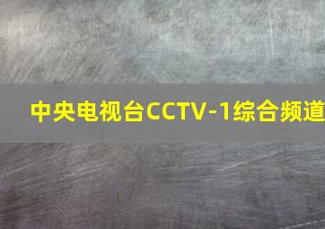 中央电视台CCTV-1综合频道