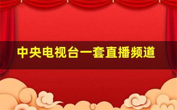 中央电视台一套直播频道