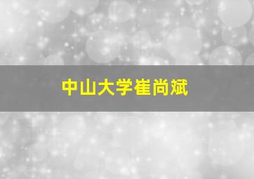 中山大学崔尚斌