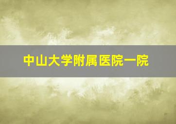 中山大学附属医院一院