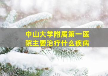 中山大学附属第一医院主要治疗什么疾病