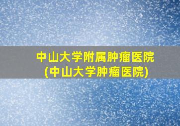 中山大学附属肿瘤医院(中山大学肿瘤医院)