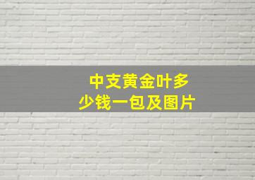 中支黄金叶多少钱一包及图片