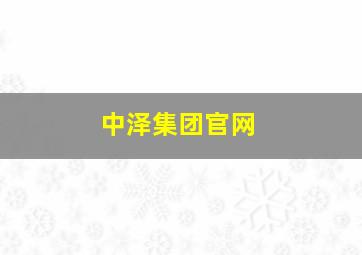 中泽集团官网