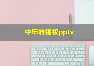 中甲转播权pptv