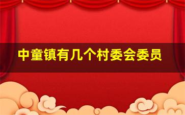 中童镇有几个村委会委员