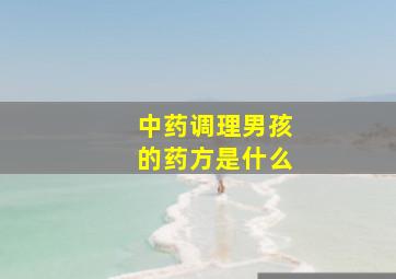 中药调理男孩的药方是什么