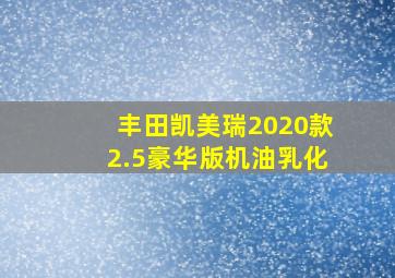 丰田凯美瑞2020款2.5豪华版机油乳化