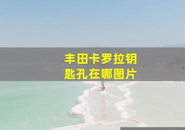 丰田卡罗拉钥匙孔在哪图片