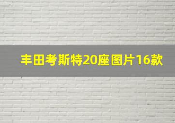 丰田考斯特20座图片16款