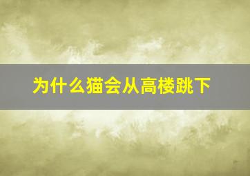 为什么猫会从高楼跳下