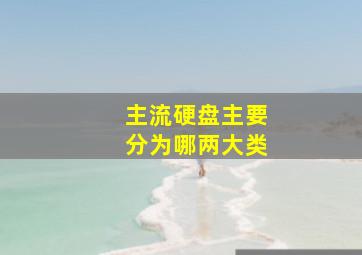 主流硬盘主要分为哪两大类