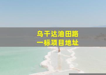 乌干达油田路一标项目地址