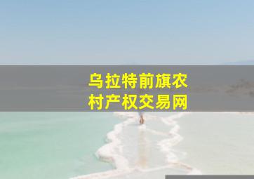 乌拉特前旗农村产权交易网