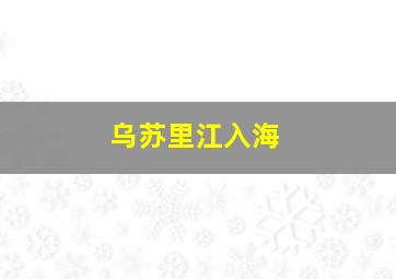 乌苏里江入海