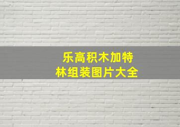 乐高积木加特林组装图片大全