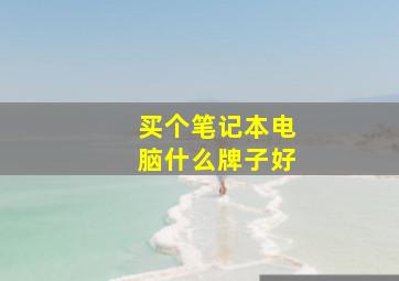 买个笔记本电脑什么牌子好