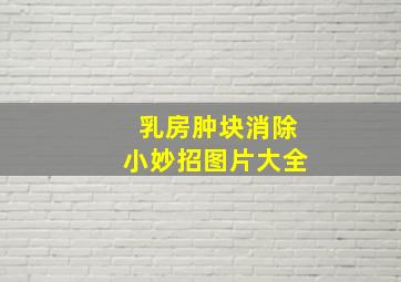 乳房肿块消除小妙招图片大全