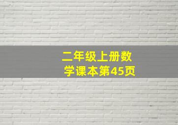 二年级上册数学课本第45页