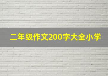 二年级作文200字大全小学