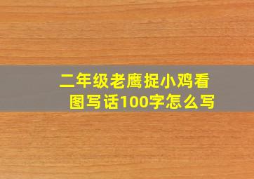 二年级老鹰捉小鸡看图写话100字怎么写