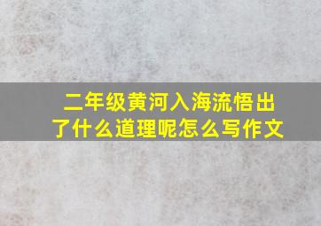 二年级黄河入海流悟出了什么道理呢怎么写作文