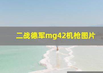 二战德军mg42机枪图片