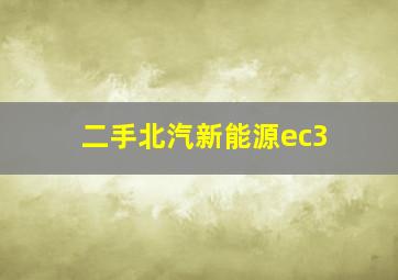 二手北汽新能源ec3