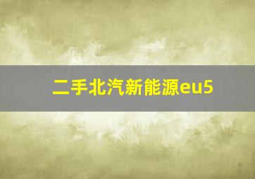 二手北汽新能源eu5