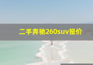 二手奔驰260suv报价