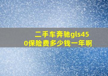 二手车奔驰gls450保险费多少钱一年啊