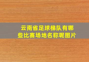 云南省足球梯队有哪些比赛场地名称呢图片