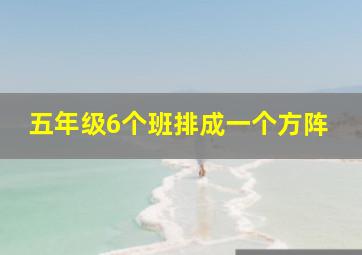 五年级6个班排成一个方阵