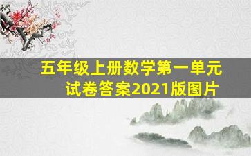 五年级上册数学第一单元试卷答案2021版图片