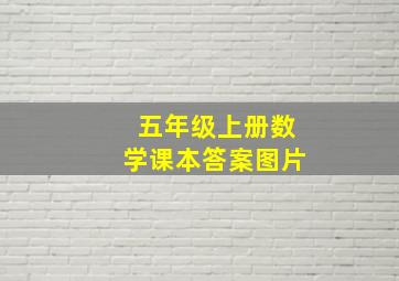 五年级上册数学课本答案图片