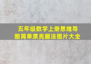 五年级数学上册思维导图简单漂亮画法图片大全