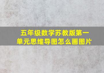 五年级数学苏教版第一单元思维导图怎么画图片