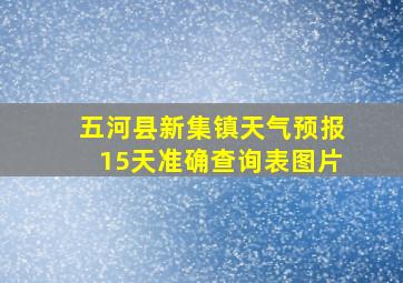 五河县新集镇天气预报15天准确查询表图片