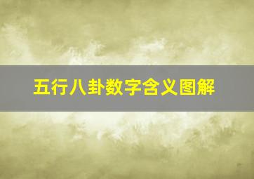 五行八卦数字含义图解