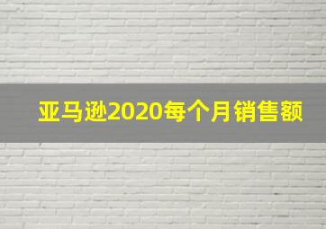 亚马逊2020每个月销售额