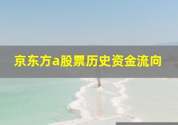 京东方a股票历史资金流向