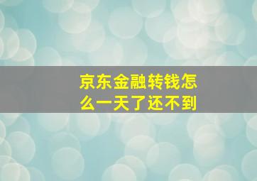 京东金融转钱怎么一天了还不到