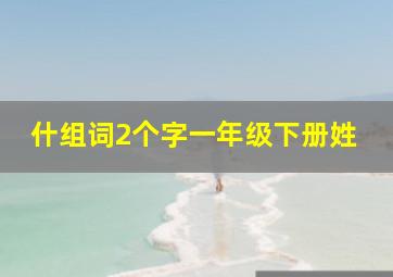 什组词2个字一年级下册姓