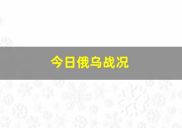 今日俄乌战况