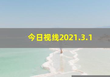 今日视线2021.3.1