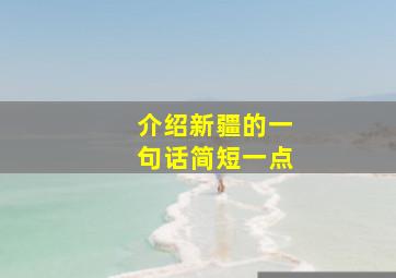 介绍新疆的一句话简短一点