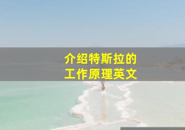 介绍特斯拉的工作原理英文