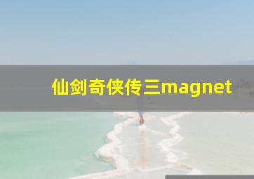 仙剑奇侠传三magnet