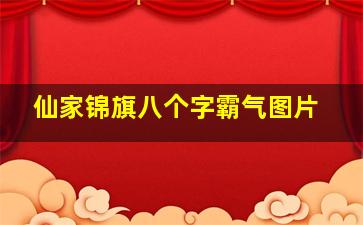 仙家锦旗八个字霸气图片