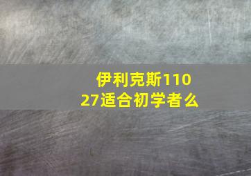 伊利克斯11027适合初学者么